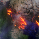 A bush fire near Lake Echo, Tasmania.